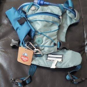 Arcadia Trail Hydration Dog Harness in Teal & Blue - Medium